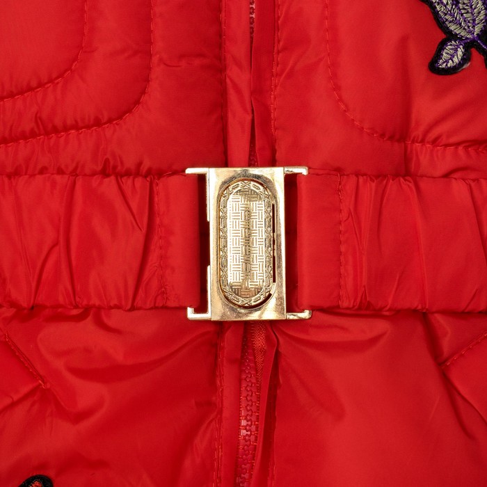 Куртка для девочки "Розочка", рост 110-116 см, цвет красный