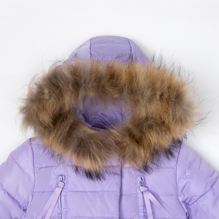 Куртка для девочки "Зима", рост 116-122 см, цвет сиреневый