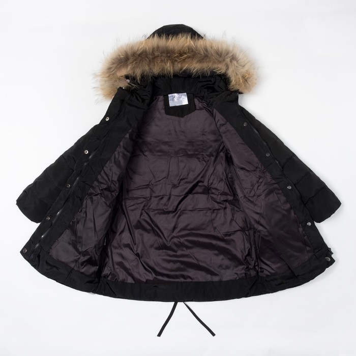 Куртка для девочки "Зима", рост 140-146 см, цвет чёрный