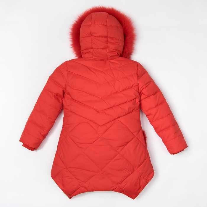 Куртка для девочки "Милашка", рост 122-128 см, цвет красный