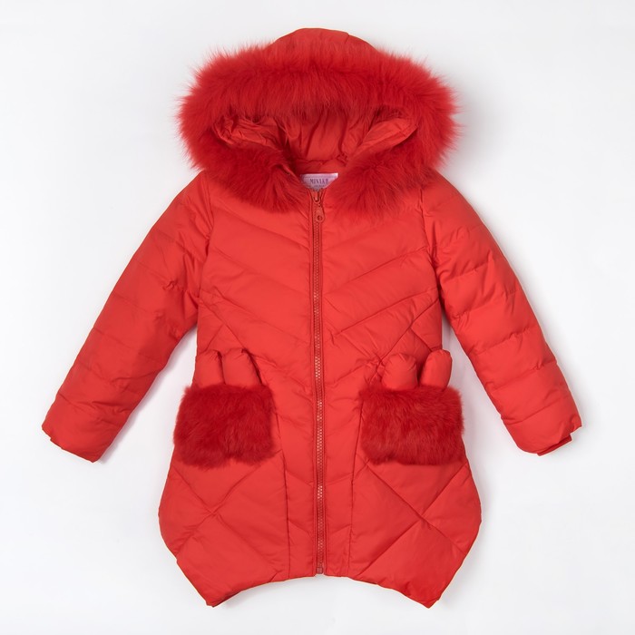 Куртка для девочки "Милашка", рост 140-146 см, цвет красный
