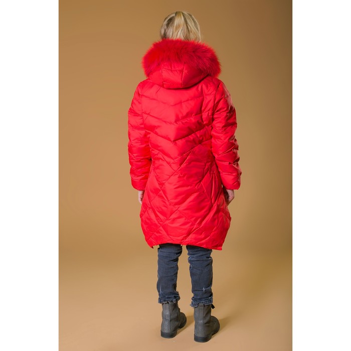 Куртка для девочки "Милашка", рост 140-146 см, цвет красный