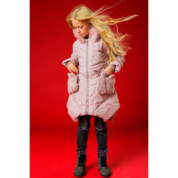 Куртка для девочки "Милашка", рост 122-128 см, цвет розовый