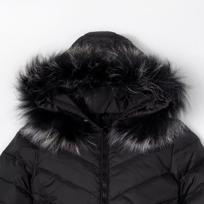 Куртка для девочки "Милашка", рост 122-128 см, цвет чёрный