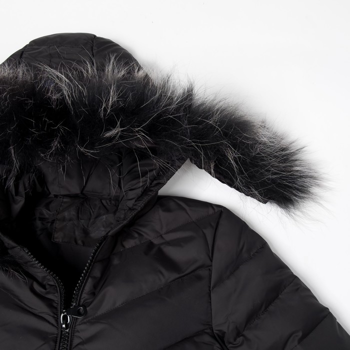 Куртка для девочки "Милашка", рост 122-128 см, цвет чёрный