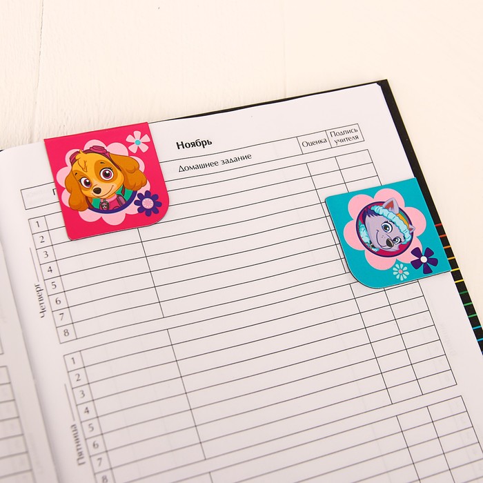 Щенячий патруль. Открытка с магнитными закладками "Девчонки рулят!"