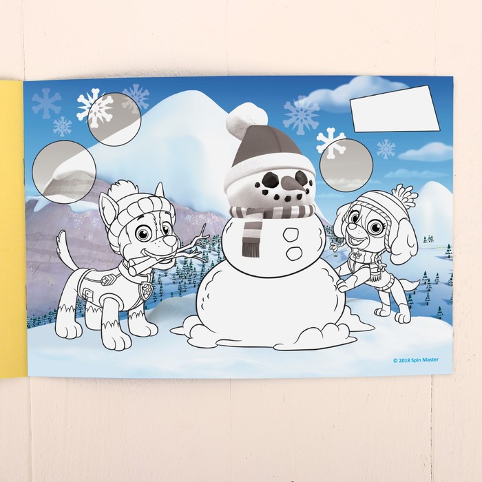 Альбом с наклейками А5 PAW PATROL "Зима и лето", 4 страницы с наклейками + бонус