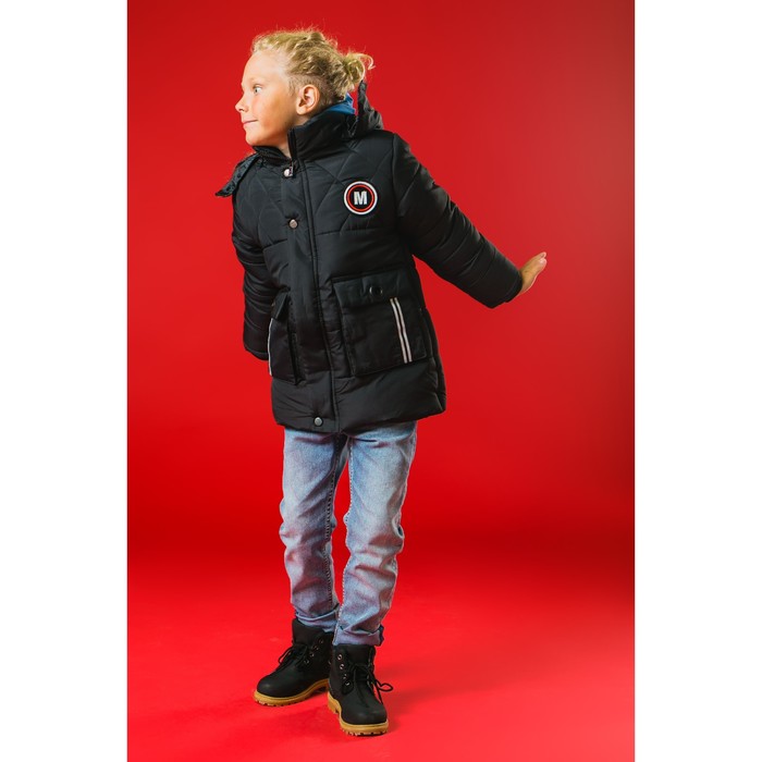 Куртка для мальчика "М", рост 134-140 см, цвет чёрный
