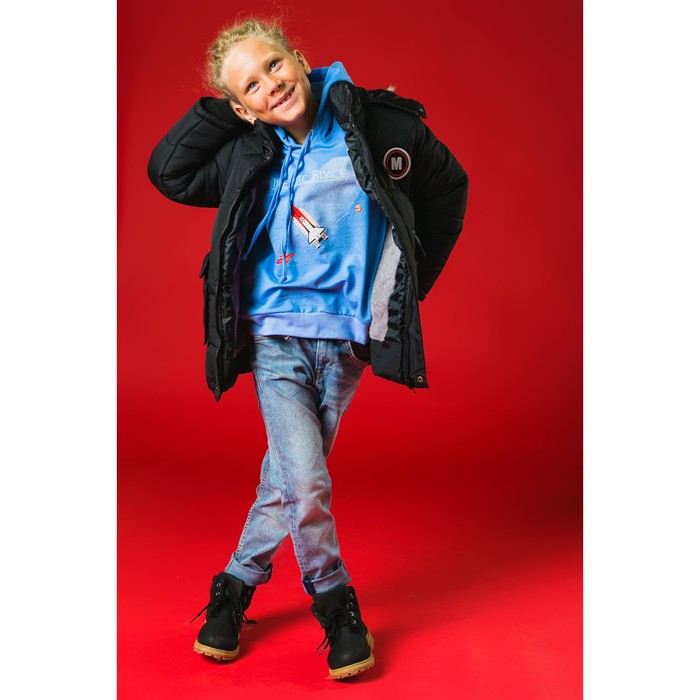 Куртка для мальчика "М", рост 140-146 см, цвет чёрный