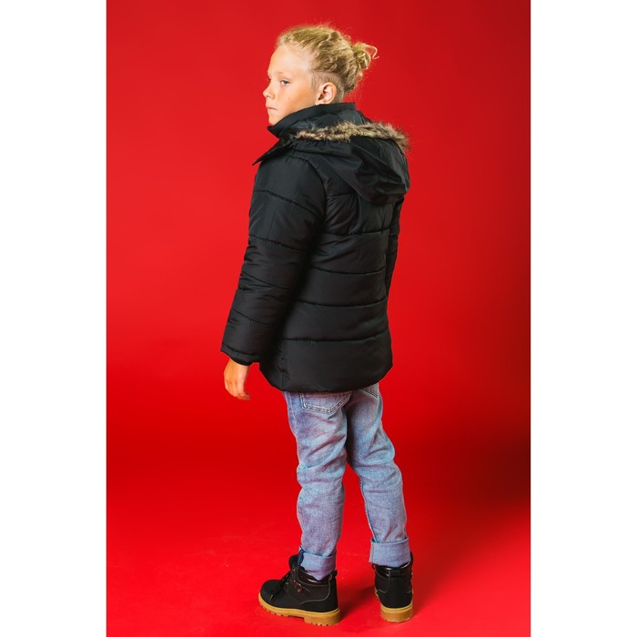 Куртка для мальчика "М", рост 140-146 см, цвет чёрный