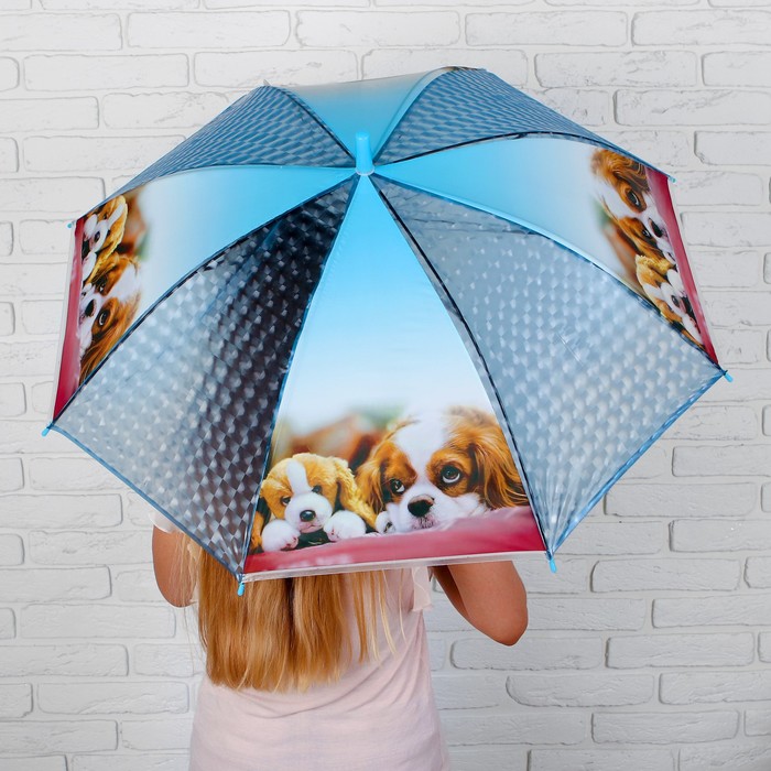 Зонт детский 3Д "Собачки"