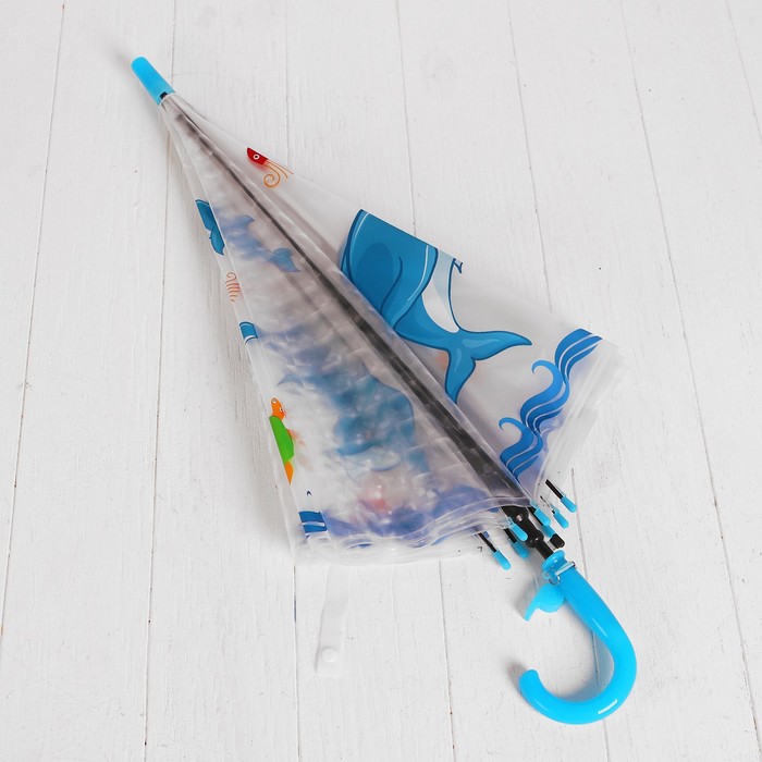 Зонт детский 3Д "Дельфины"