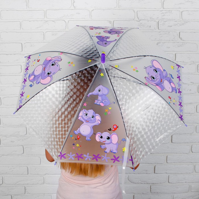 Зонт детский 3Д "Слонята"