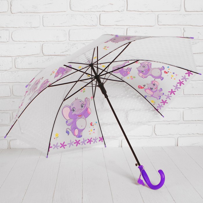 Зонт детский 3Д "Слонята"