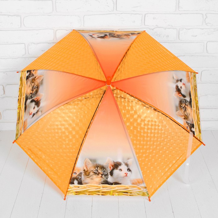 Зонт детский 3Д "Котятки"