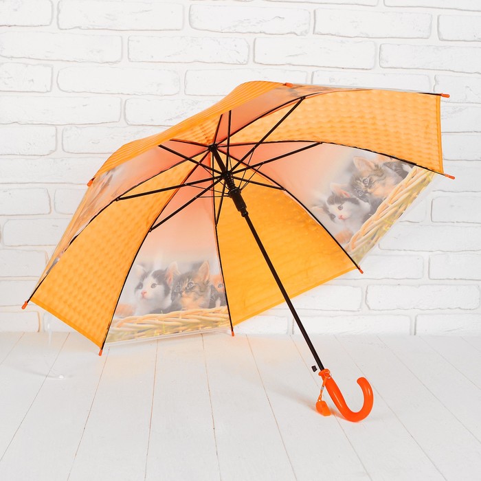 Зонт детский 3Д "Котятки"