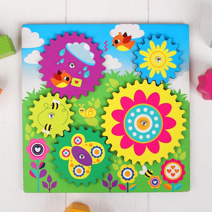 Шестерёнки "Полянка" 20 × 20 см