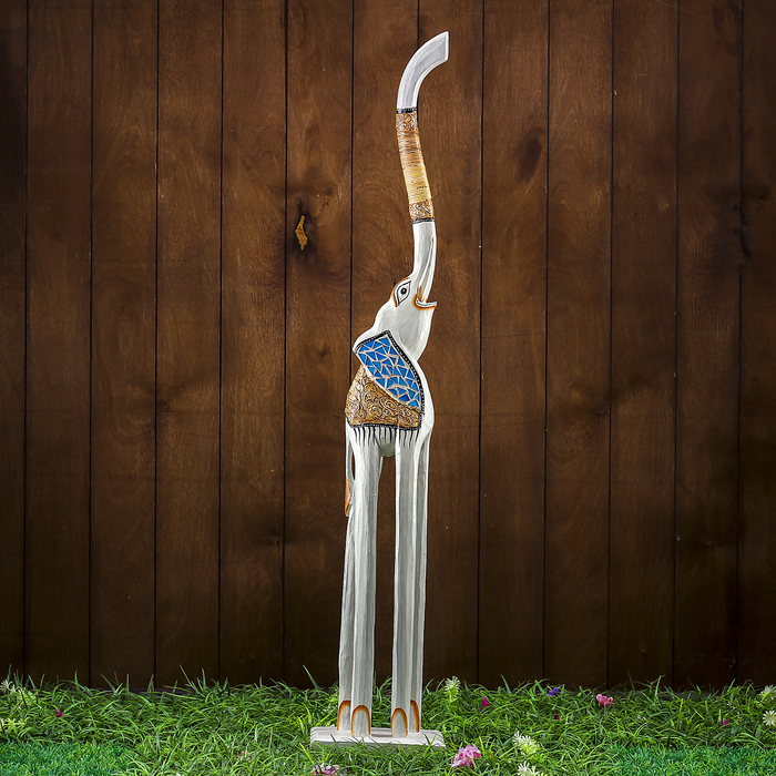 Сувенир дерево "Слон светлый" 18х11х100 см