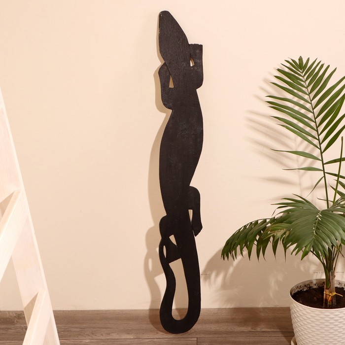 Панно настенное "Геккон золотой" 14х1х100 см