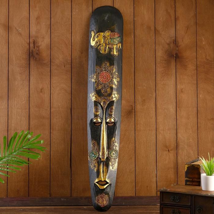 Маска дерево "Золотой слон" 3х17х100 см