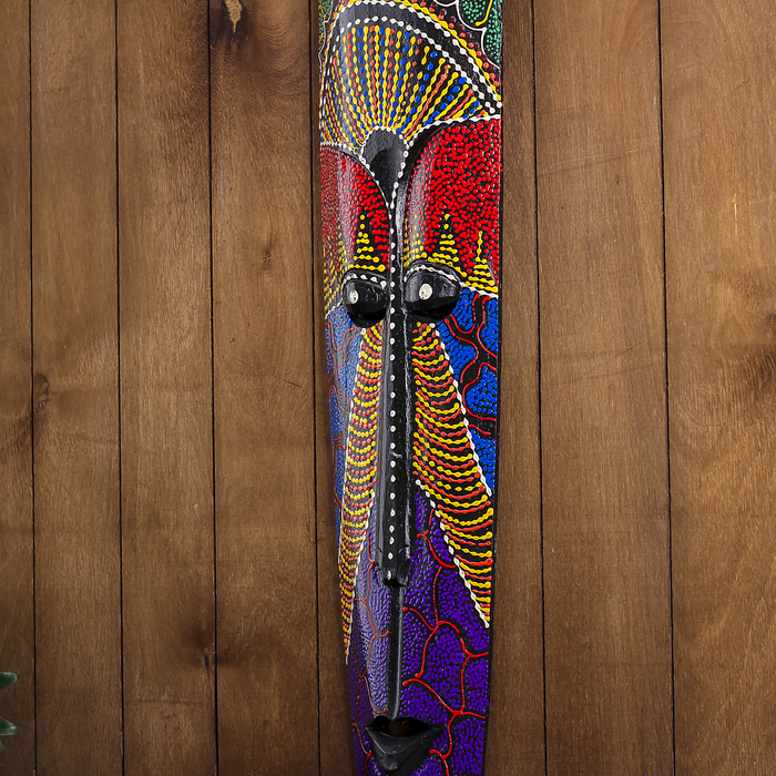 Маска дерево "Абориген жираф" 3х17х100 см