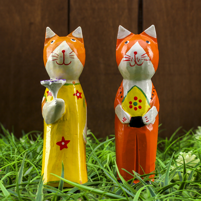 Набор сувенирный "Парочка котят" 15х6х16 см