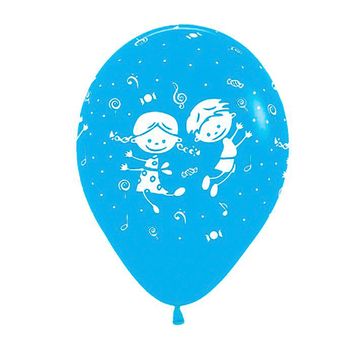 Шар латексный 12" "С днём рождения!", детское ассорти, пастель, набор 48 шт., цвета МИКС