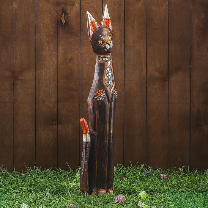 Сувенир дерево "Кошка с блестяшками" 15х8х80 см