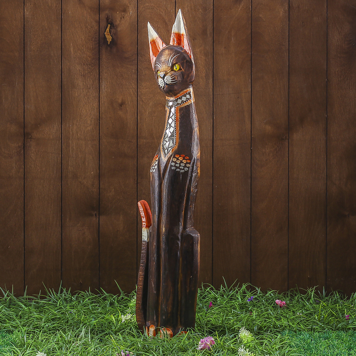 Сувенир дерево "Кошка с блестяшками" 15х8х80 см