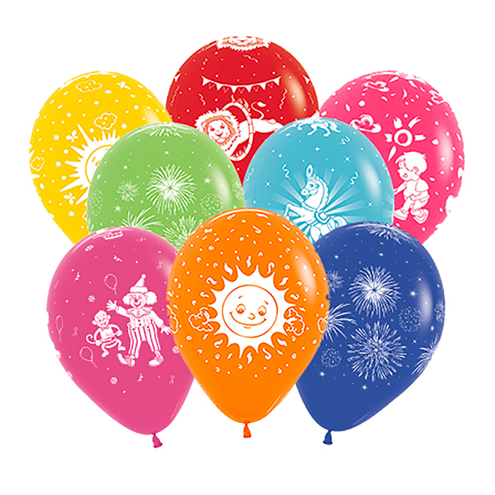 Шар латексный 12" "Детский праздник", пастель, набор 48 шт. МИКС