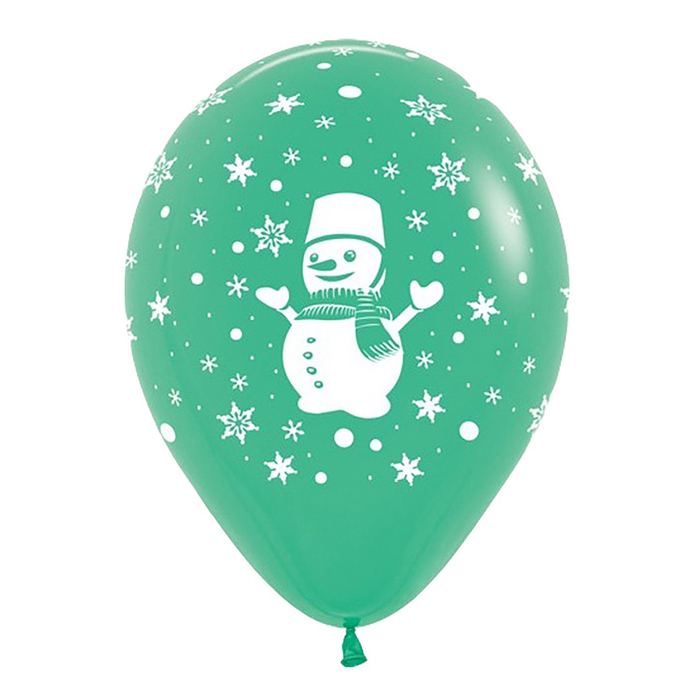 Шар латексный 12" "Новый год", пастель, 5 ст, набор 50 шт. МИКС