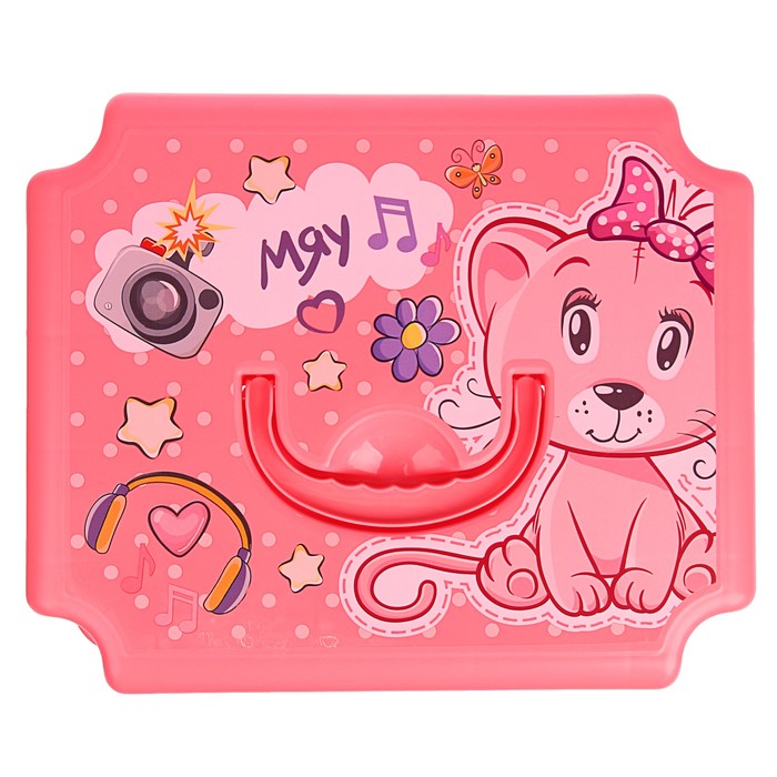 Детский табурет-подставка с ручкой «Кошечка»