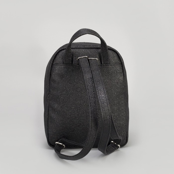 Сумка-рюкзак, отдел на молнии, кварц чёрный