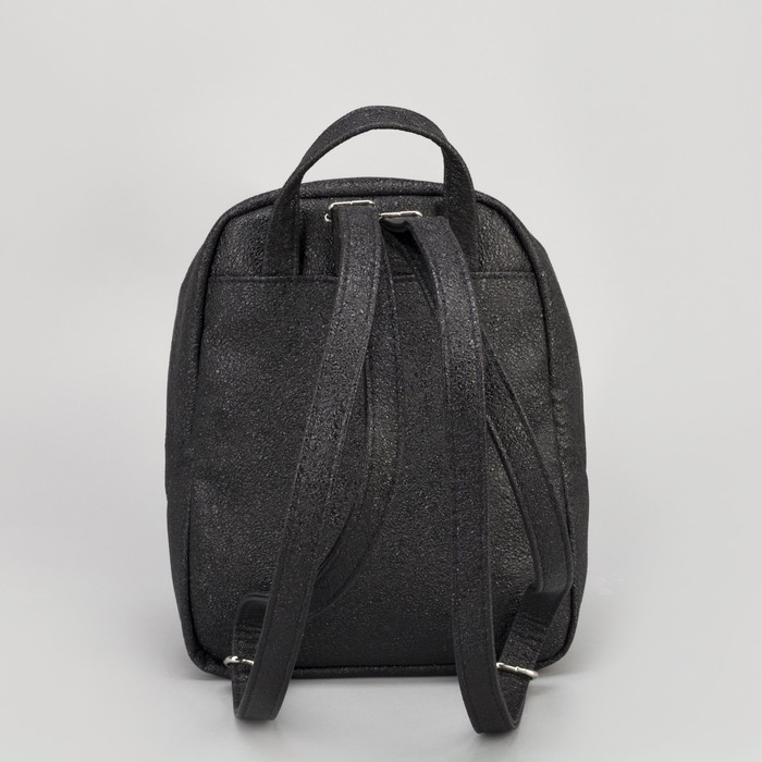 Сумка-рюкзак, отдел на молнии, кварц чёрный