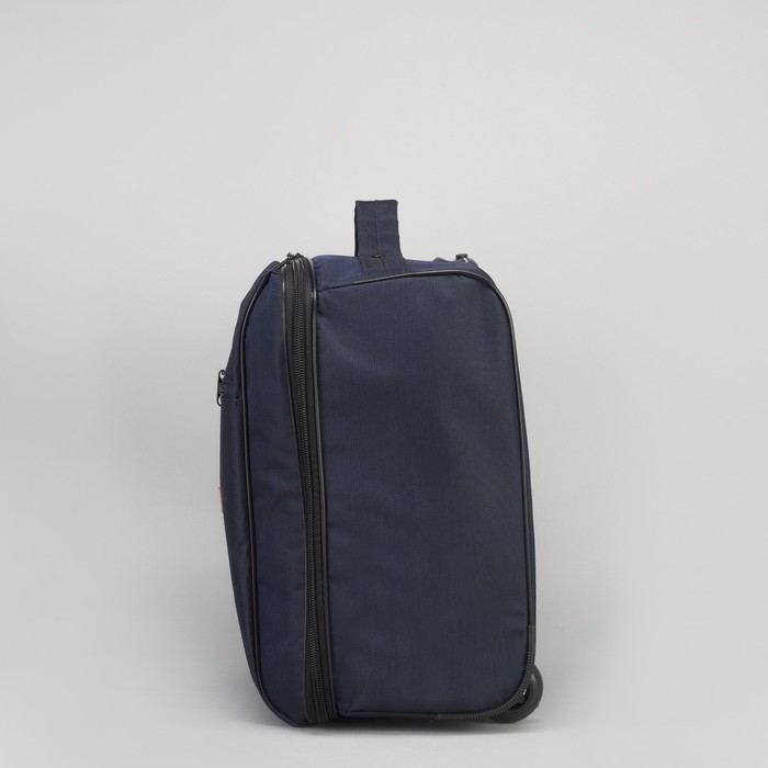 Пилот кейс 16", отдел на молнии, наружный карман, цвет чёрно-синий