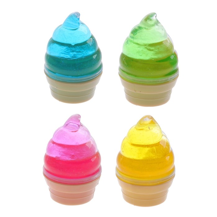 Лизун "Мороженое" твердый, цвета МИКС