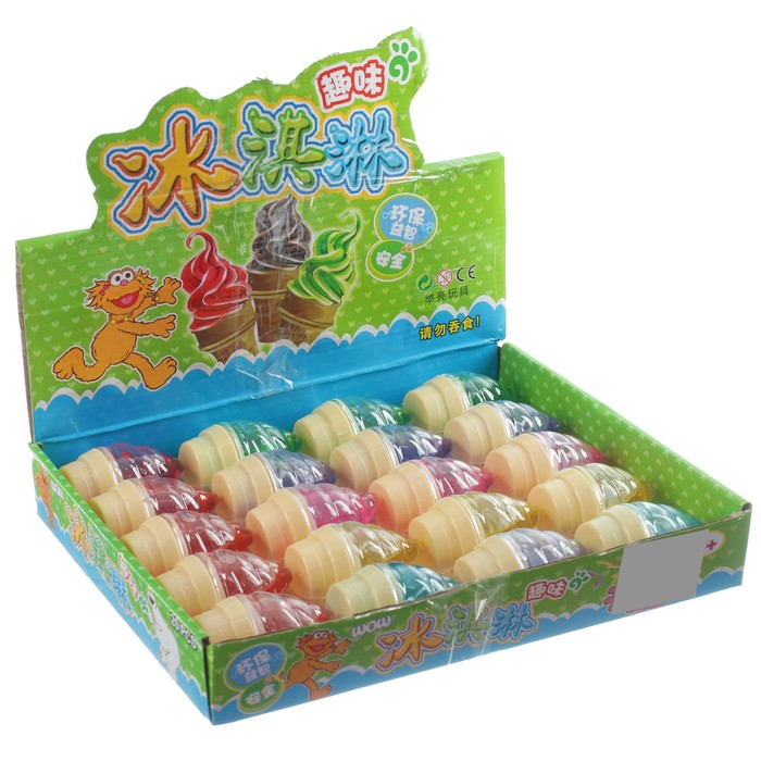 Лизун "Мороженое" твердый, цвета МИКС