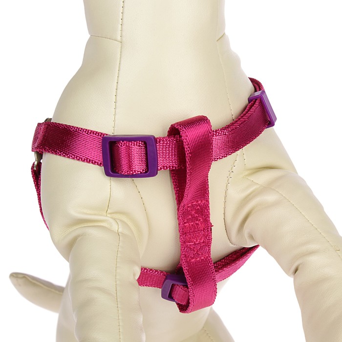 Комплект "Нежность" с металлическим соединением, 1,5 см, нейлон, фуксия