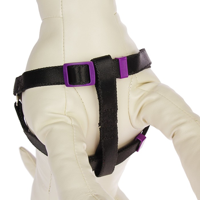 Комплект "Нежность" с металлическим соединением, 1,5 см, нейлон, черный