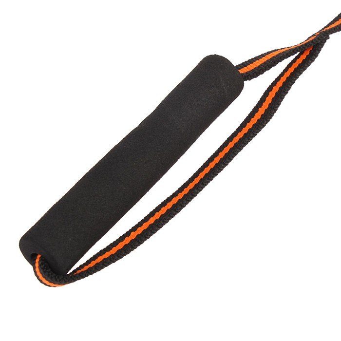Комплект с амортизирующим поводком, 1 см, черно-оранжевый