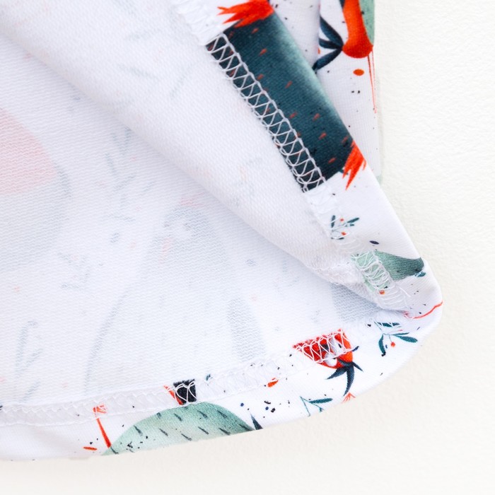 Платье для девочки ПТИЧКИ, рост 110 см, цвет белый ОП-108ПТЧ