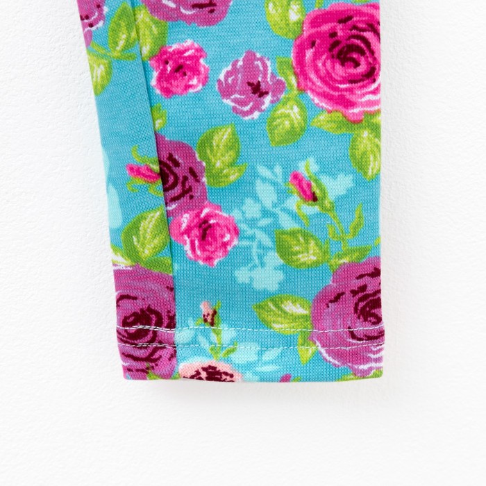 Брюки для девочки ЦВЕТЫ, рост 122 см, цвет розовый ОЛ-101ЦФК