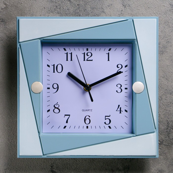 Часы настенные круг, рама с цветочками, 26*26*3