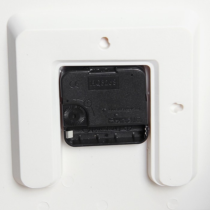 Часы настенные квадрат, рама с цветами и бабочками, 25,5*25,5*3