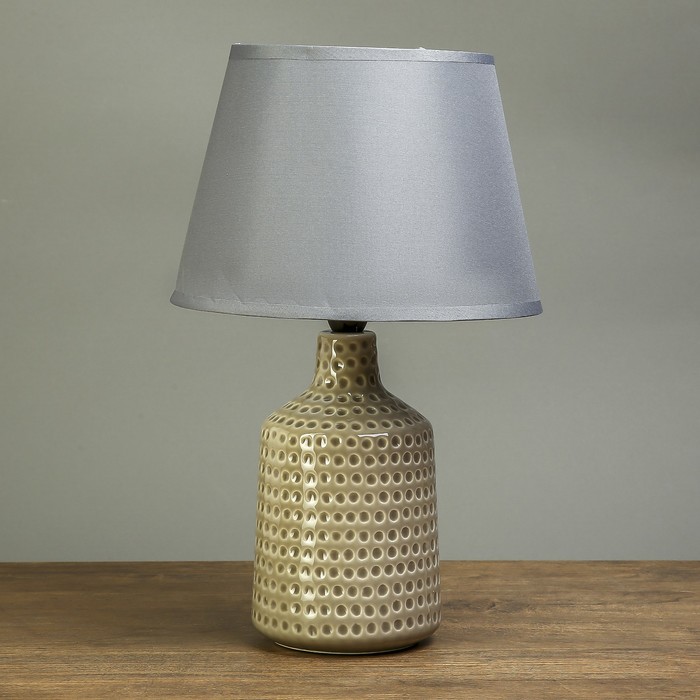 Лампа настольная "Крапинка" беж 1х40W Е14 36х22х22 см