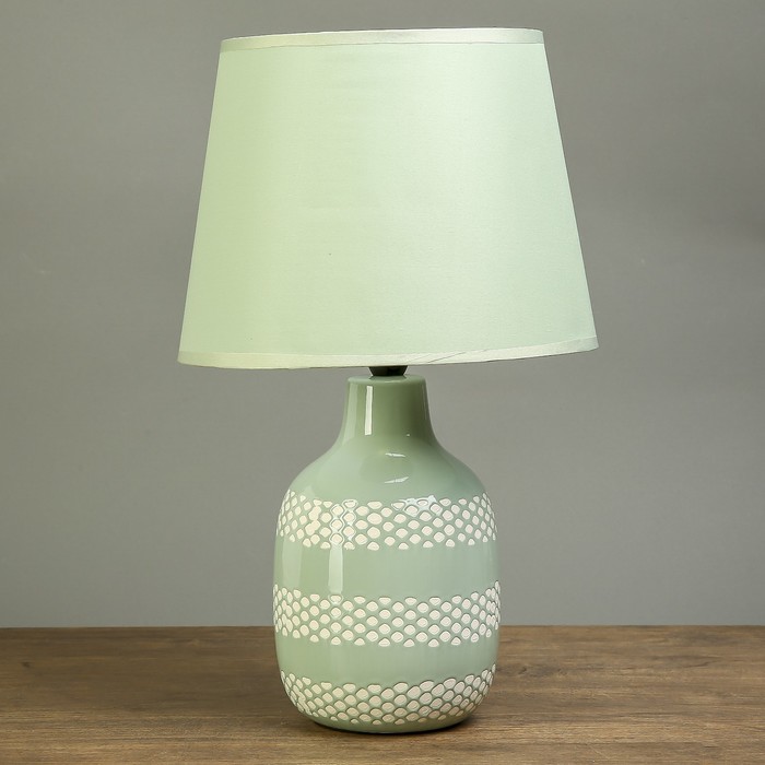 Лампа настольная "Малика" зелёный мох 1х40W Е14 42х25х25 см