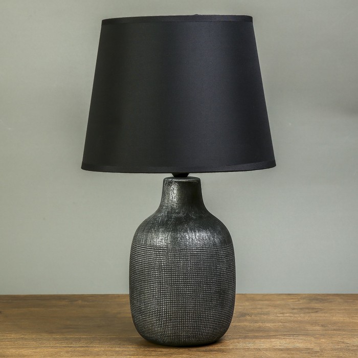Лампа настольная "Гравий" чёрный 1х40W Е14 42,5х28х28 см