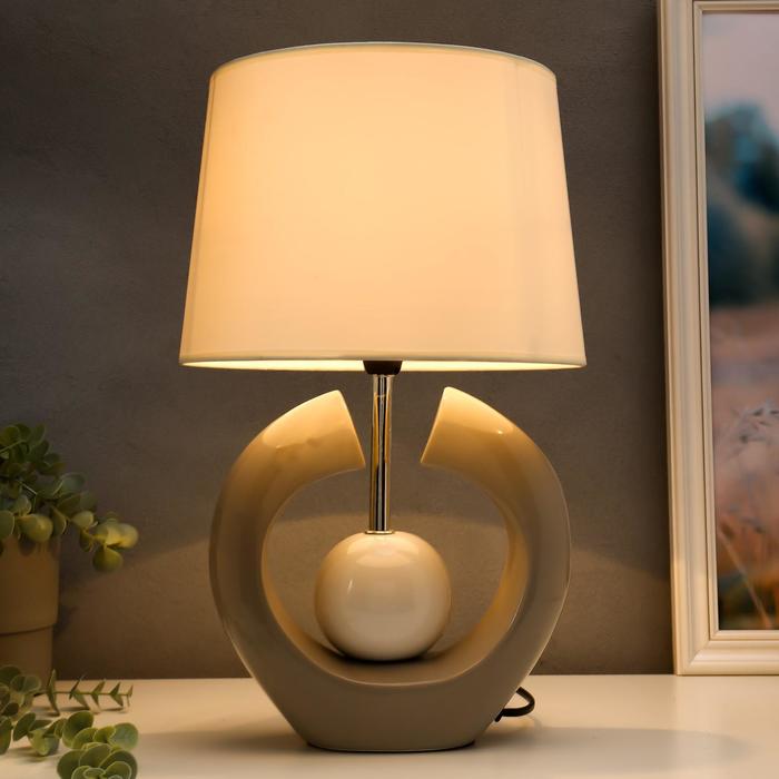 Лампа настольная "Жемчужина" горное эхо 1х40W Е14 43,5х30х20 см