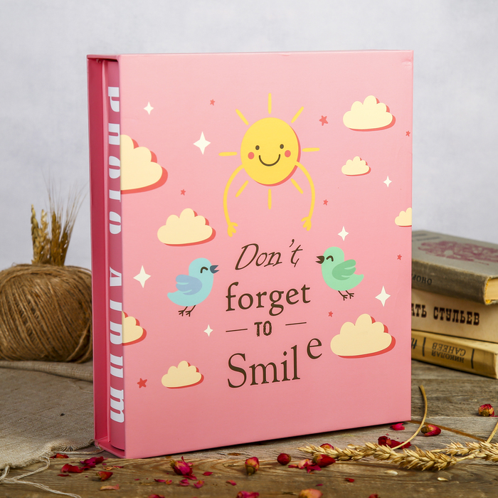 фотоальбом на 200 фото 13х18 см "Яркое солнышко" в коробке 30х26х6 см