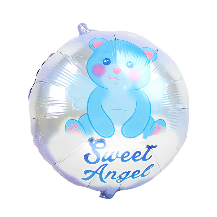 Шар фольгированный 18" "Сладкий малыш", цвет голубой